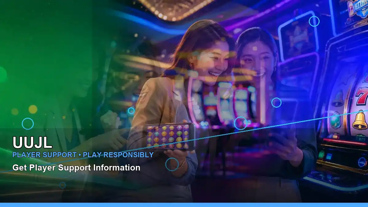 UUJL duo online slot games featuring an adult Filipina casino host with a panoramic reel composition